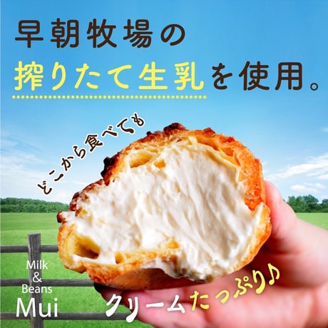 【中山農場】手作りシュークリーム 6個・12個