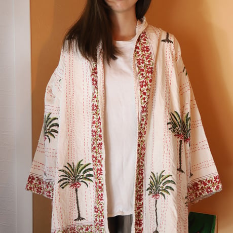 Palm Tree Emb ガウンジャケット