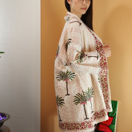 Palm Tree Emb ガウンジャケット