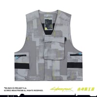 ジーコアズ工業×サイバーパンク2077 マルチポケットダウンベスト グレー M/L/XLサイズ
