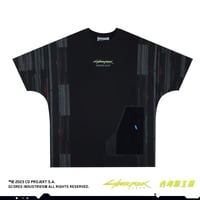 ジーコアズ工業×サイバーパンク2077 パッチワーク半袖Tシャツ ブラック S/M/L/XLサイズ