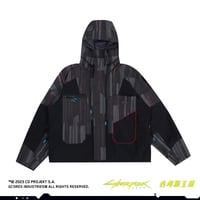ジーコアズ工業×サイバーパンク2077 フード付きジャケット ブラック S/M/L/XL/XXLサイズ