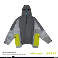 ジーコアズ工業×サイバーパンク2077 プルオーバーパーカー グレー S/M/L/XL/XXLサイズ