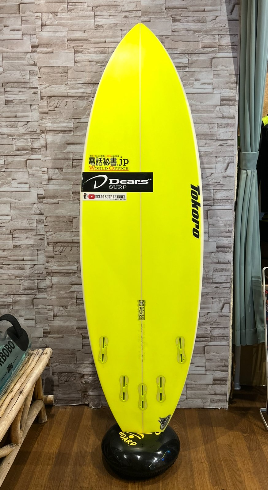 Tokoro ショートボード 蛍光イエロー TOKORO Surfboard USED(Wade Tokoro) | DSBRAND SE