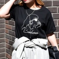 【ROSIEE】女の子柄コード刺繍Tシャツ