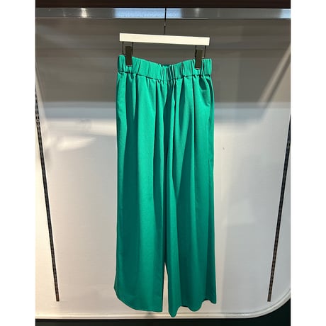 【QTUME】AIRUNOエアルノdry crape タックギャザーパンツ