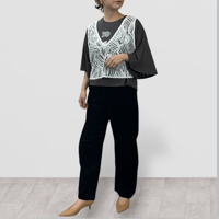 【QTUME】2wayクロップドベスト