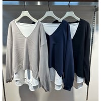 【CLOCHE】Vネックニット＆インナー
