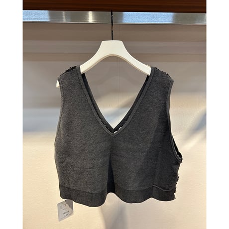 【QTUME】2wayクロップドベスト