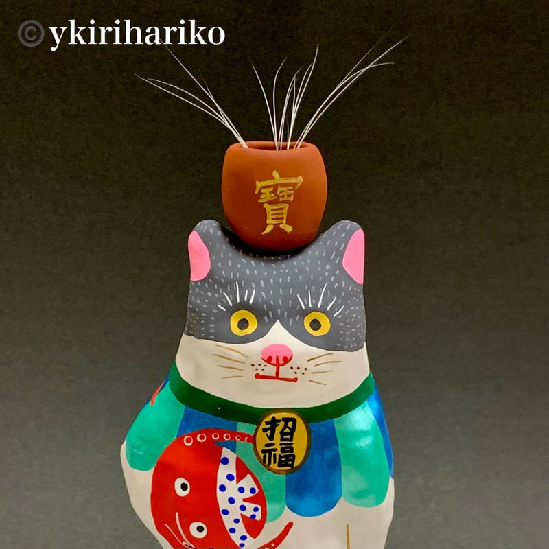 矢切はりこ ジャイアント 多幸(タコ)猫 宝壺 | 矢切はりこ