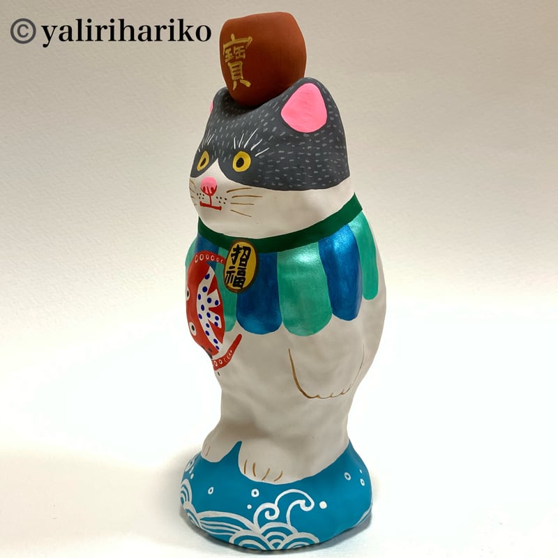 矢切はりこ ジャイアント 多幸(タコ)猫 宝壺 | 矢切はりこ