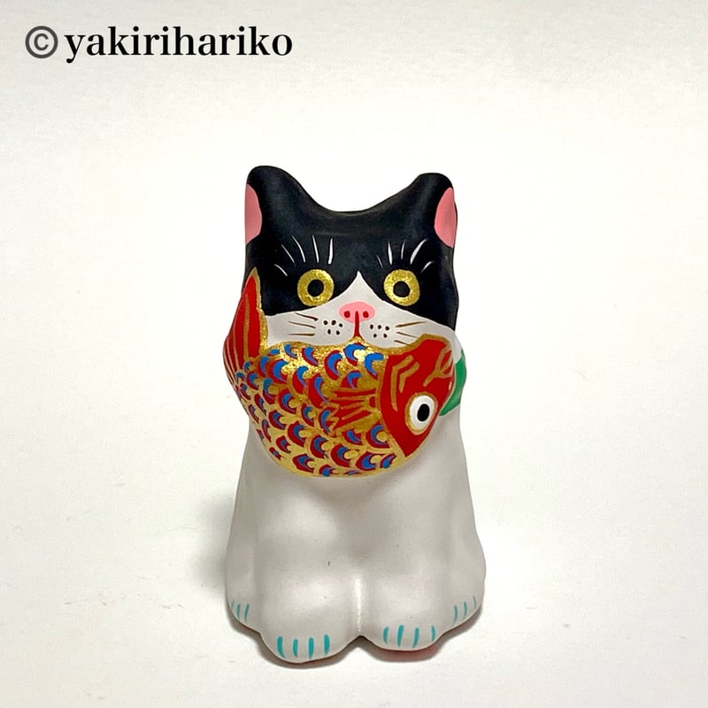 目出鯛猫 ハチワレ白黒(小) | 矢切はりこ