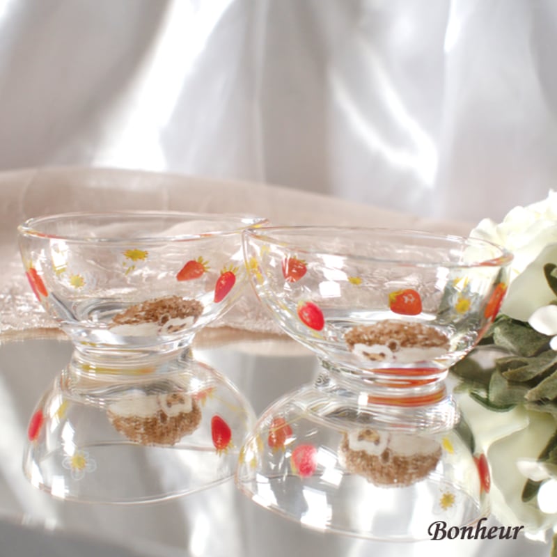 アイルランド　ニコラスモス　イチゴ柄　手書き　ボウル２客ペア　未使用品 □約1000～2000円 | Flohmarkt フローマルクト