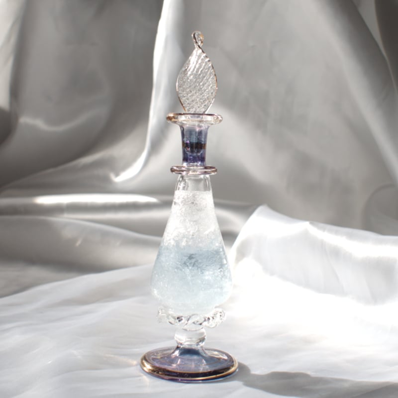 エジプシャングラスのおしゃれなブルーボトルのストームグラス | 森の