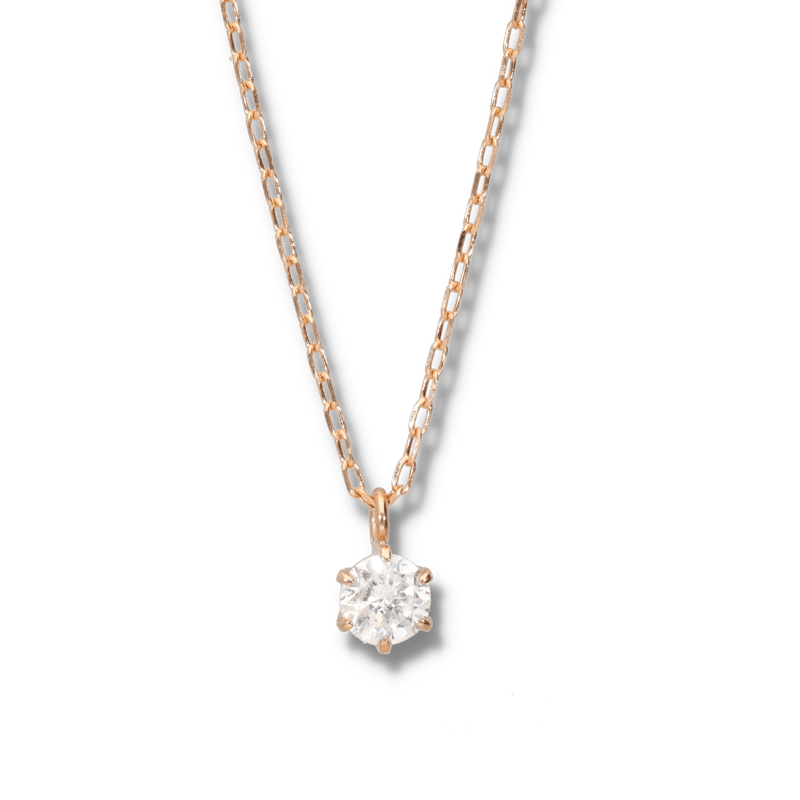 K18PGダイヤモンドネックレス 0.1ct | 宝石・時計 モンデン