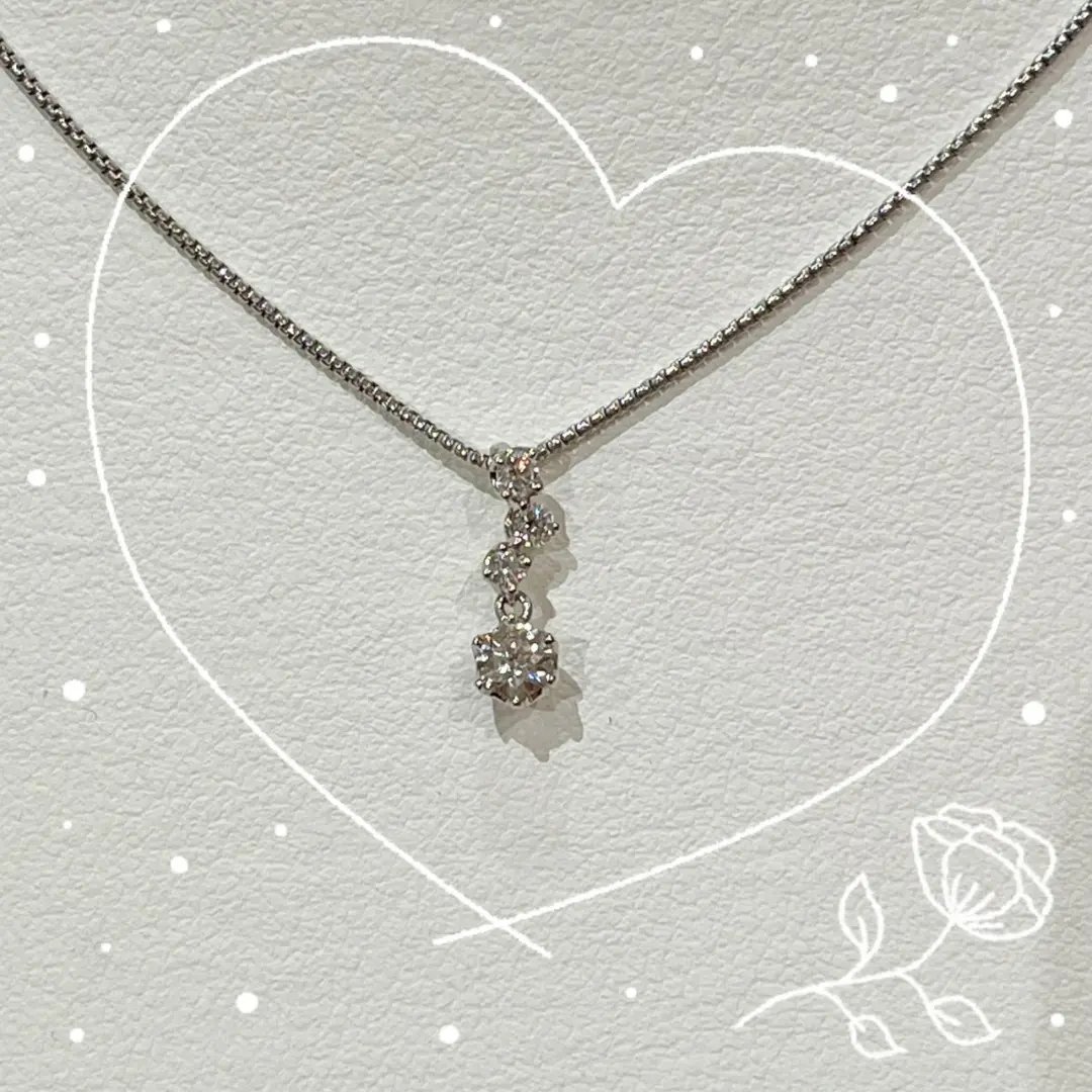 K18WGダイヤモンドネックレス(HOSHI no SUNA) 0.3ct | 宝石・時計 モンデン