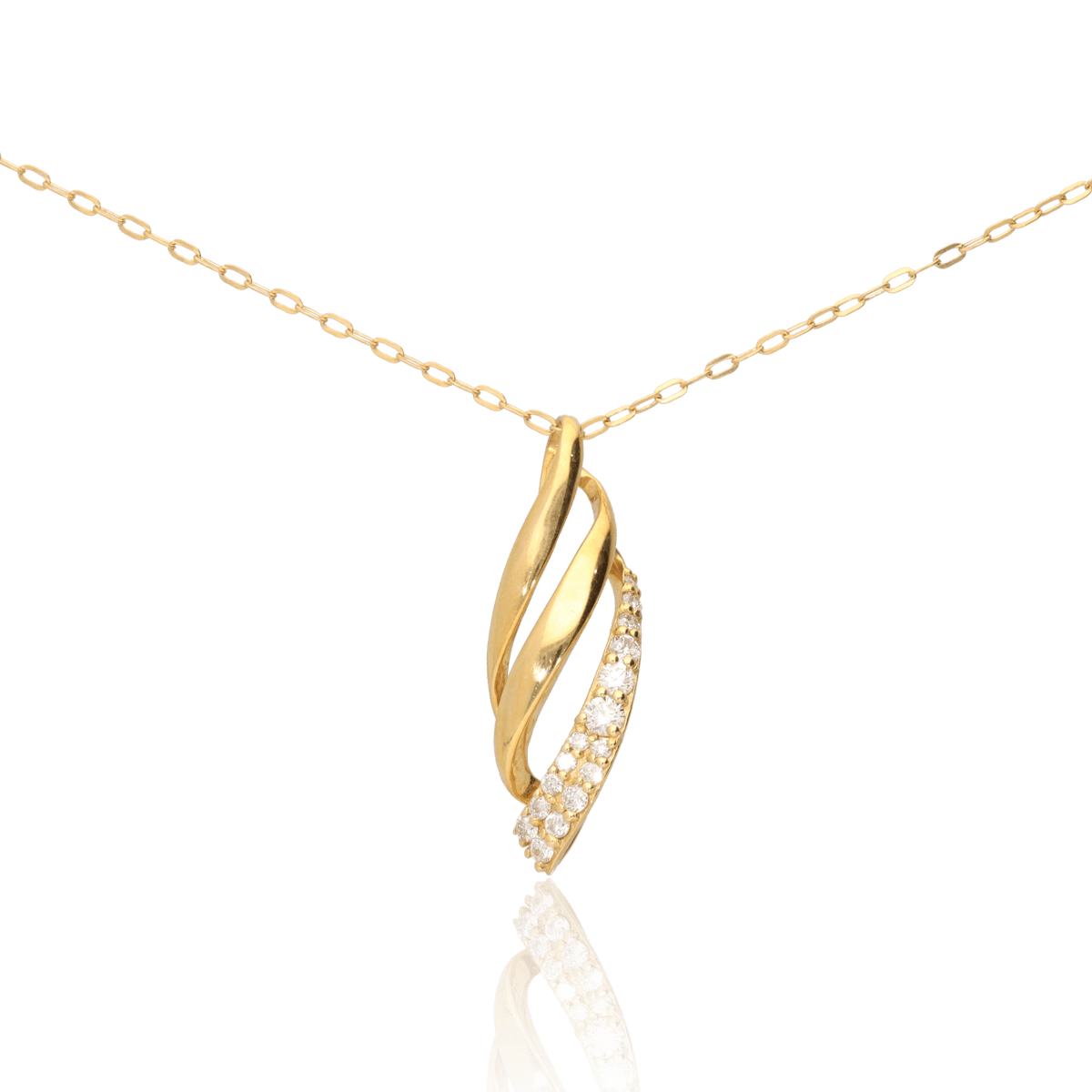 ダイヤモンド/0.17ct ネックレス K18PG I2100 ダイヤモンド/0.17ct ネックレス K18PG I2100 - メルカリ