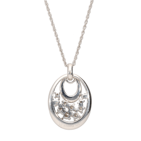K18WGダイヤモンドネックレス(HOSHI no SUNA)　0.21ct