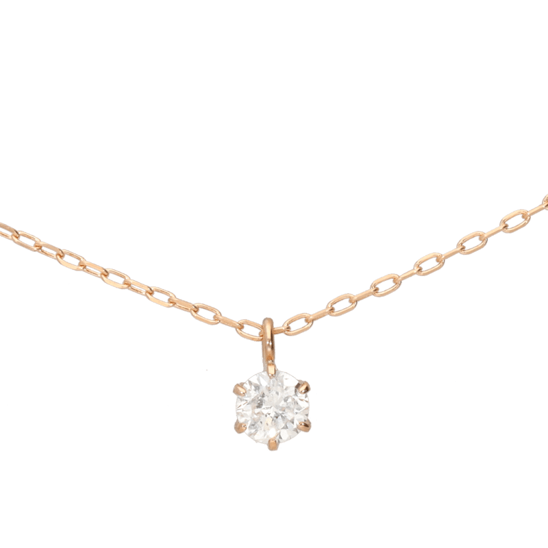 K18PGダイヤモンドネックレス 0.1ct | 宝石・時計 モンデン