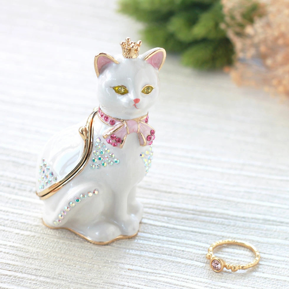 クラウンキャット 王冠 猫 ネコ ジュエリーボックス | 宝石・時計 モンデン