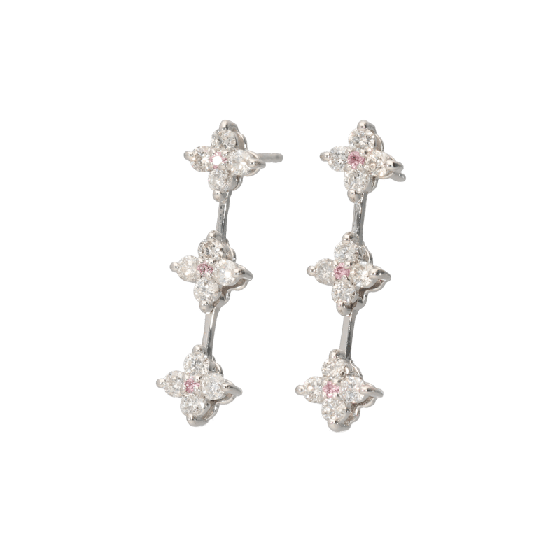 K18WGピンクダイヤモンドピアス 0.5ct | 宝石・時計 モンデン