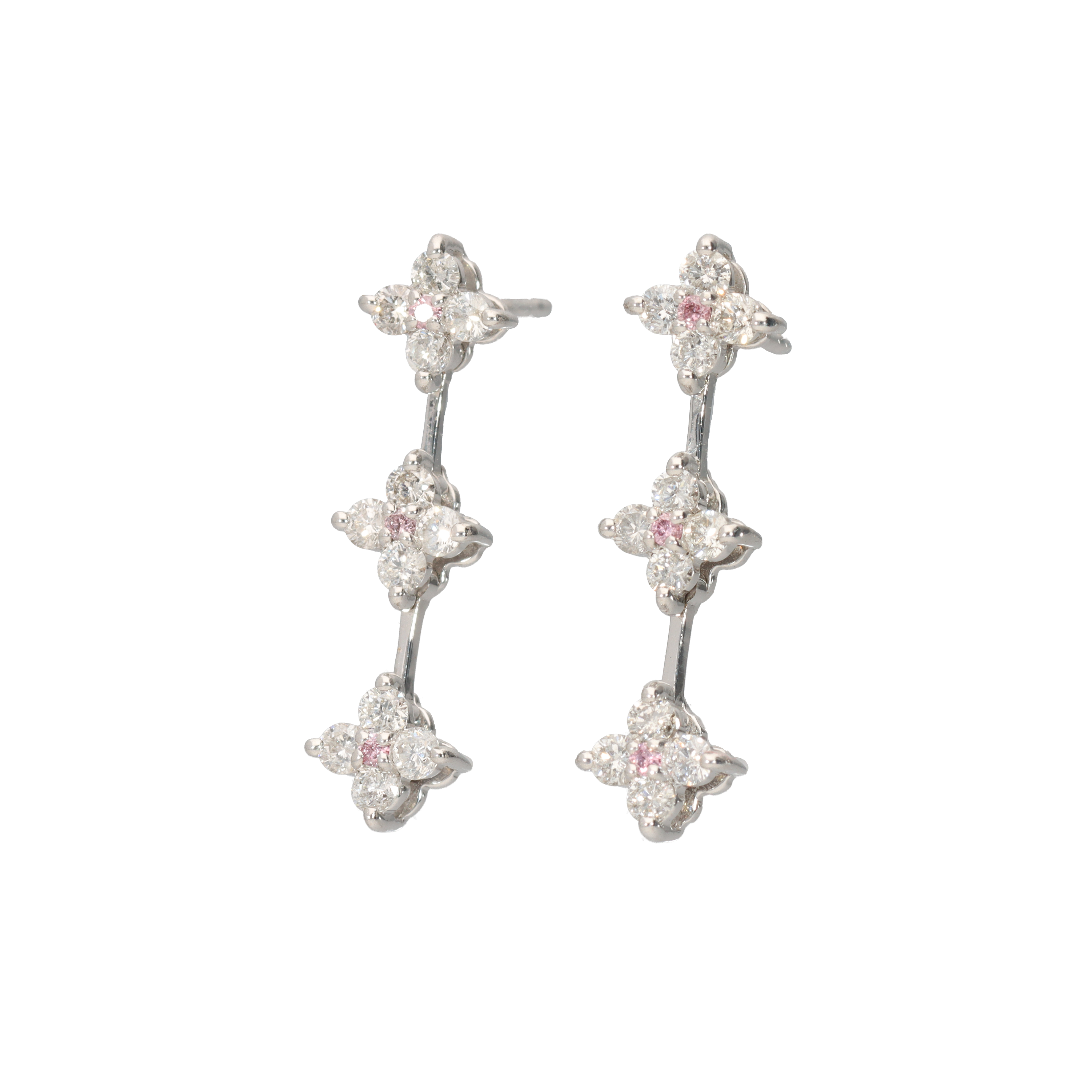 K18WGピンクダイヤモンドピアス 0.5ct | 宝石・時計 モンデン
