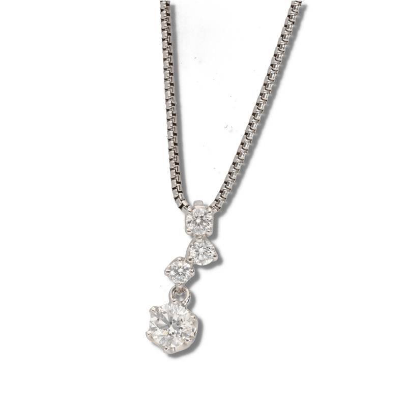 K18WGダイヤモンドネックレス(HOSHI no SUNA) 0.3ct | 宝石・時計 モンデン