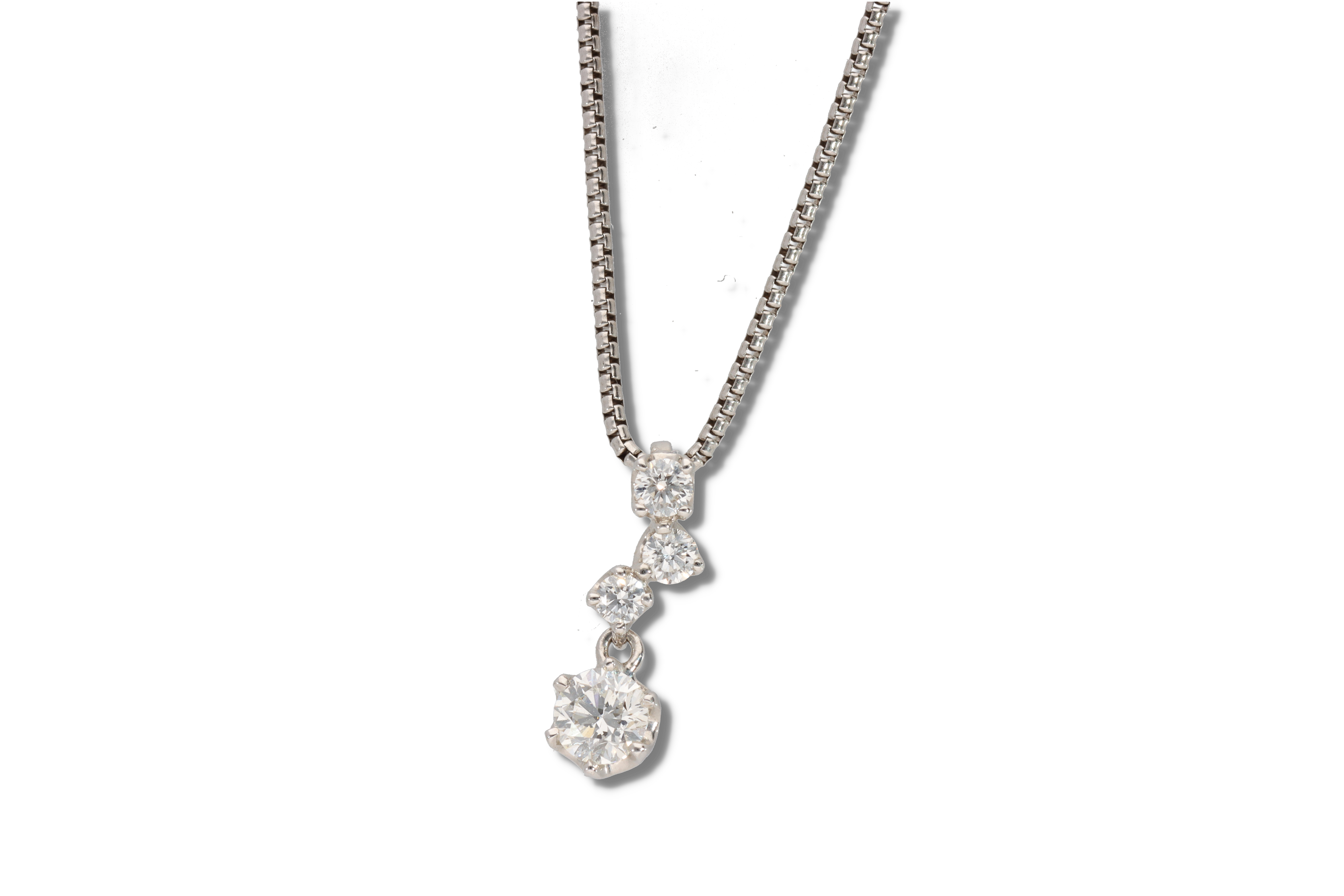 K18WGダイヤモンドネックレス(HOSHI no SUNA) 0.3ct | 宝石・時計 モンデン