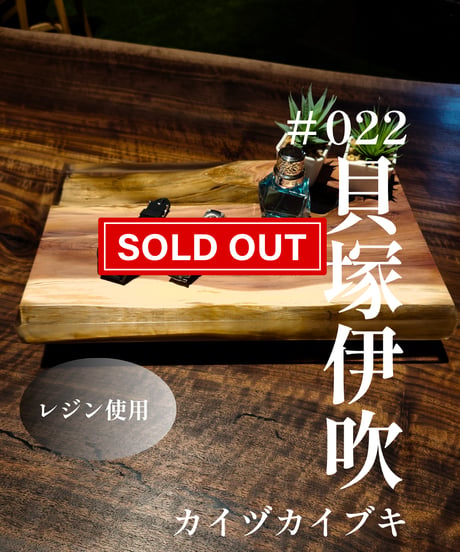森の小さなテーブル　  ＃022　貝塚伊吹（カイヅカイブキ）プレート