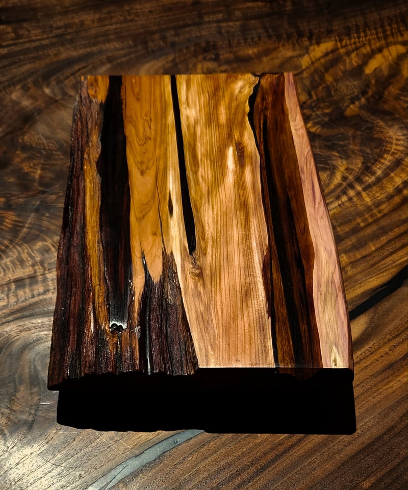 森の小さなテーブル ＃024 貝塚伊吹（カイヅカイブキ）プレート | 無垢