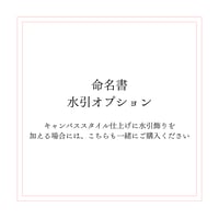 命名書 - Name Certificate】水引オプション「キャンバススタイル