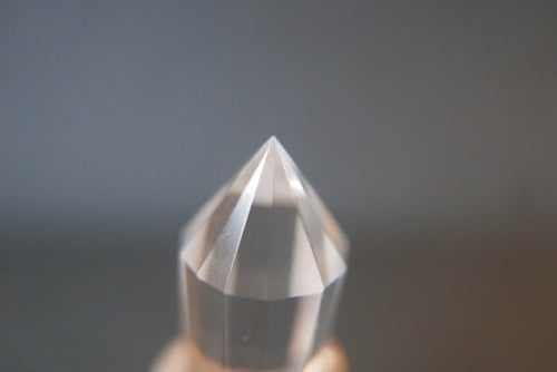【クリアクォーツ 水晶】ヴォーゲルワンド クリスタル スタンド付　ブラジル産 ブラジル トカンティンス州産 ヴォーゲルワンド 両剣水晶 ダブル