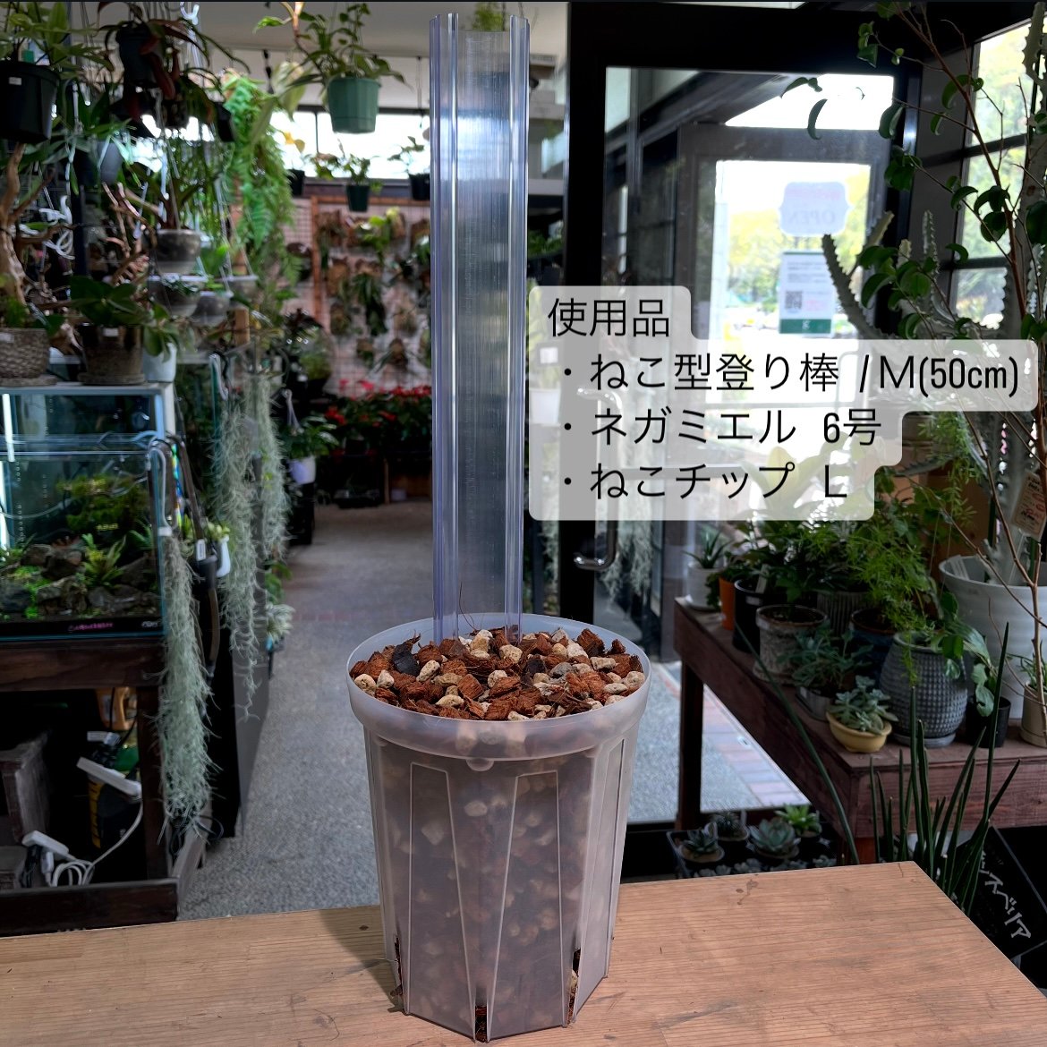 ねこ型登り棒 100cm | hanatsumugi GREEN