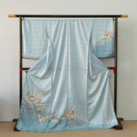 訪問着『大島紬』紫☆お仕立付き | 京のキモノ小物屋さん 訪問着『大島紬』紫☆お仕立付き | 京のキモノ小物屋さん