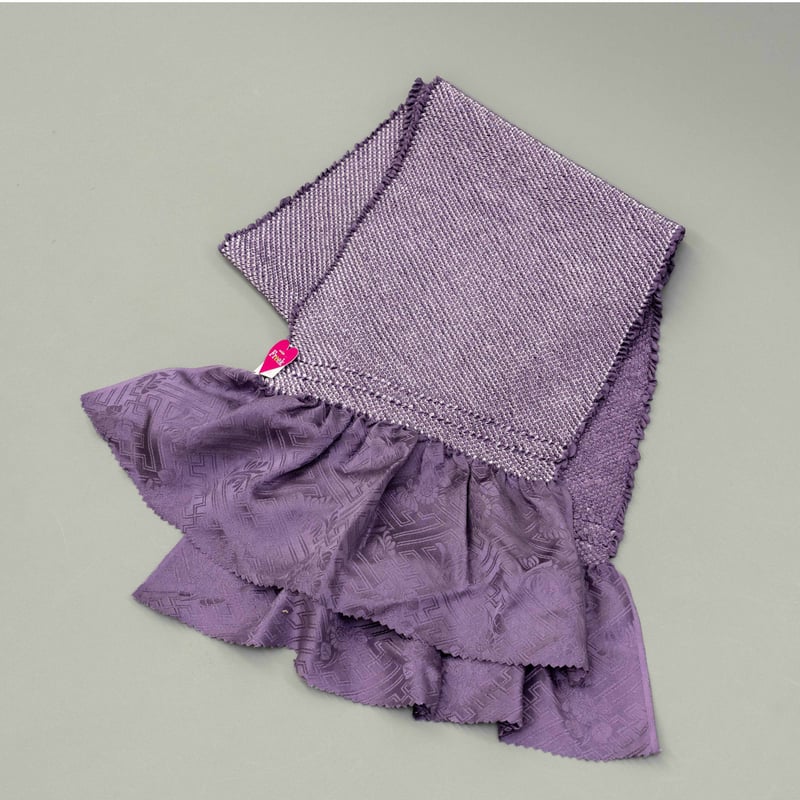 ジ*ー様 【現品特価】花嫁　　絞り風　鹿の子柄　紫系　色掛下単体 帯揚げ『鹿の子絞り』紫 | 京のキモノ小物屋さん