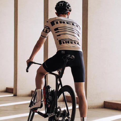 サンティーニ PIRELLI  ピレリ スポーツクラブ・サイクリングジャージ ベージュ