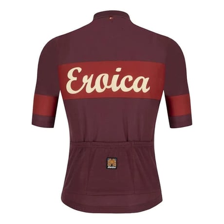 【Santini サンティーニ】Eroica Ruby Short Sleeve Jersey Burgundy エロイカ ルビー ショートスリーブ ジャージ