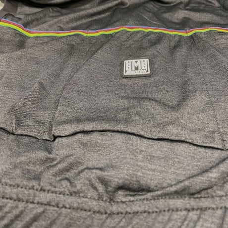 【Santini サンティーニ】 UCI RAINBOW – S/S TRAINING JERSEY  OFFICIAL FAN LINE レインボー S/Sトレーニングジャージ　ブラック 3XL