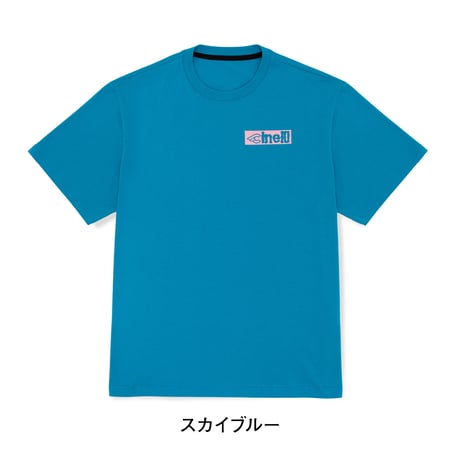 チネリ　IN BIKE WE TRUST Tシャツ スカイブルー