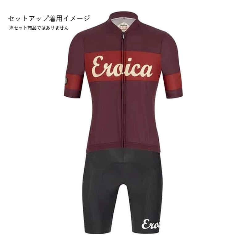 Santini サンティーニ】Eroica Ruby Short Sleeve Jersey