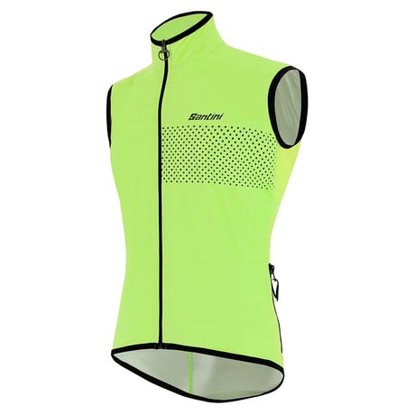 【Santini サンティーニ】GUARD NIMBUS RAINPROOF VEST レインプルーフベスト フルオグリーン