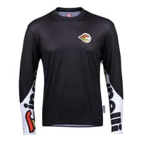 チネリ Tシャツ GRAVEL TECH TEE  LONGSLEEVE BLACK LOGO SCRITTA CINELLI