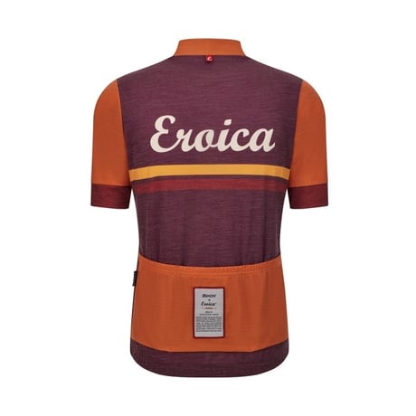 サンティーニ　EROICA IRIS - SHORT SLEEVE WOOL JERSEY BORDEAUX
