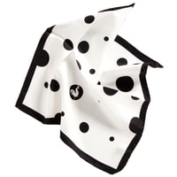 デマルキ　スカーフ　SILK FOULARD WHITE UNI FOSO2014W