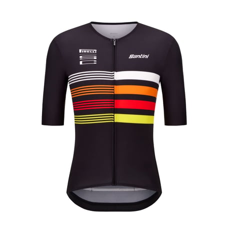 サンティーニ PIRELLI  ピレリ スポーツクラブ Tape サイクリングジャージ ブラック