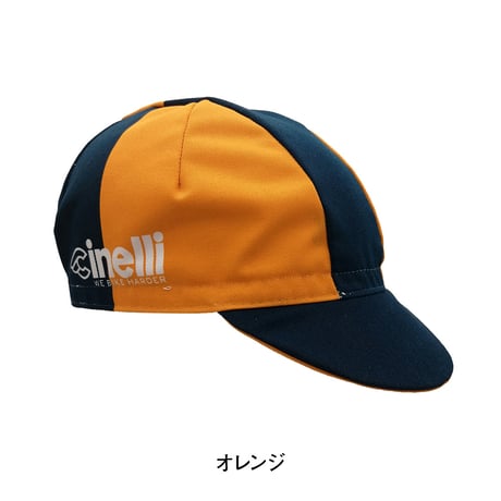 チネリ キャップ WE BIKE HARDER ORANGE