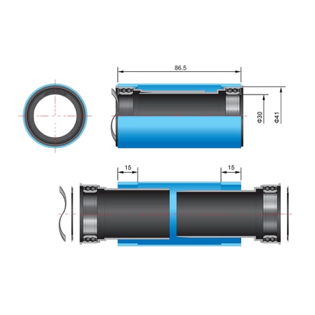 BB ck BB386EVO to PF86 41mm EL230 200-0012000110