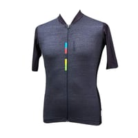 【Santini サンティーニ】 UCI RAINBOW – S/S TRAINING JERSEY  OFFICIAL FAN LINE レインボー S/Sトレーニングジャージ　ブラック 3XL