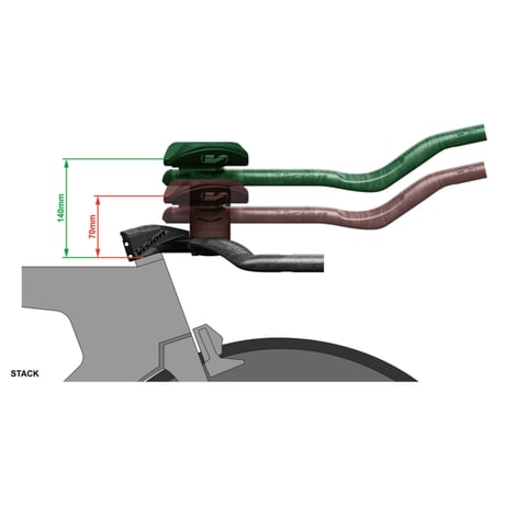 Vision Metron TFA Aerobar with Snakebite stem  400 670-0207012034