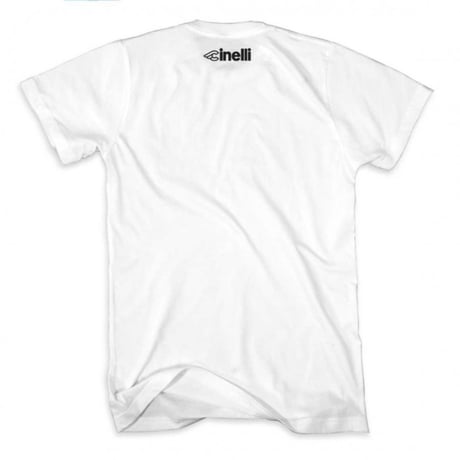 チネリ　ピクセルバイク レーザー レディTシャツ ホワイト